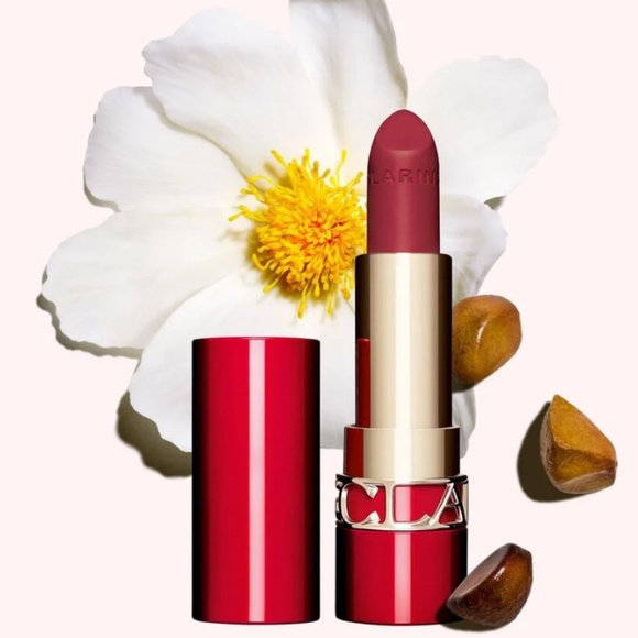 CLARINS Joli Rouge Velvet Lipstick 732 V GRENADINE Deep Red Matte - Picture 1 of 4